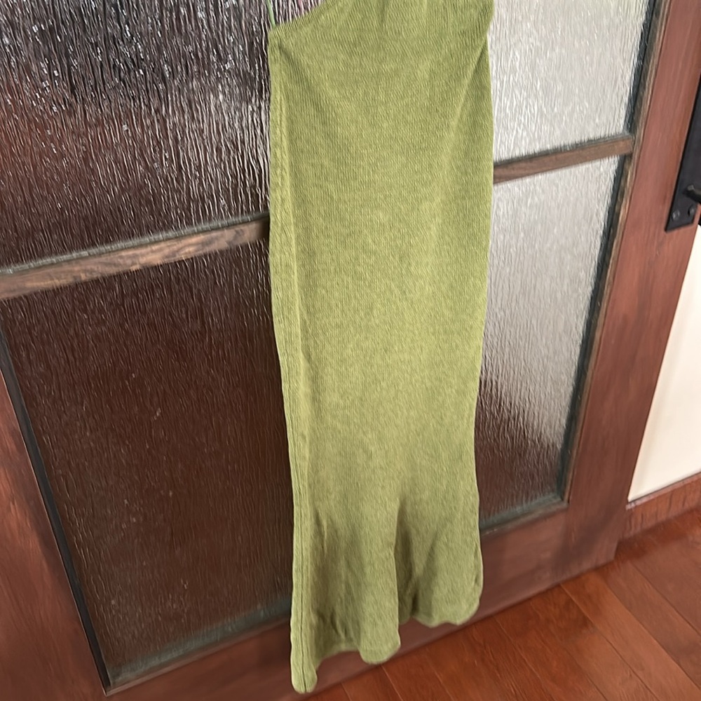 Cult Gaia Serita Olive Knit halter dress size small - Picture 6 of 10